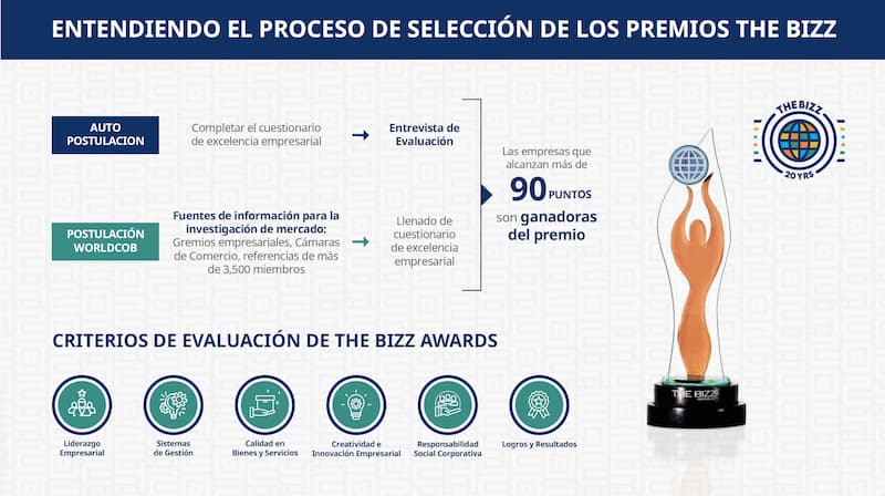 Criterios de evaluación THE BIZZ AWARDS